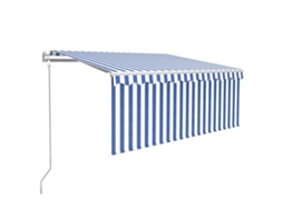 Toldo retrátil VIDAXL Azul Alumínio (3,5x2,5m)