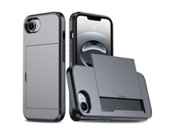 Capa Protetora À Prova De Choque Para Iphone 17e - Compartimento Para Cartão