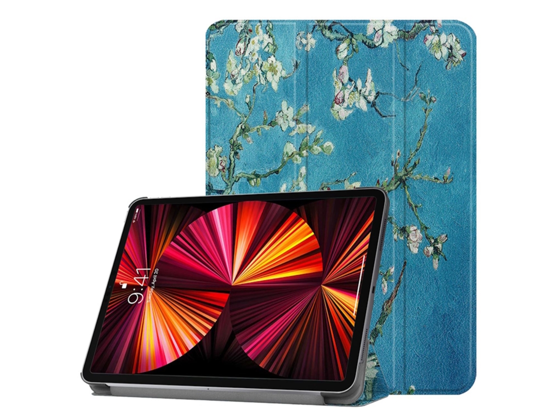 Capa Tripla de Couro Ecológico ILIKE para Samsung Tab A7 Lite 8 7'' 2020 T200 / T225 Sakura