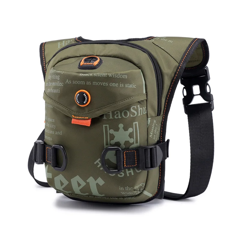(5126-verde Militar) Bolsa De Peito Esportiva Masculina, Nova Bolsa De Perna Moderna Para Ciclismo Ao Ar Livre, Multifuncional