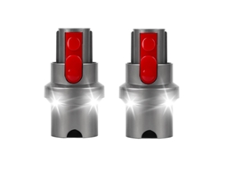 2 peças conversor adaptador de iluminação led para dyson v7 v8 v10 v11 v15 peças aspirador sem fio