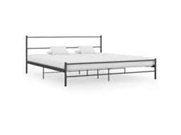 Vidaxl Estrutura De Cama 180x200 Cm Metal Preto