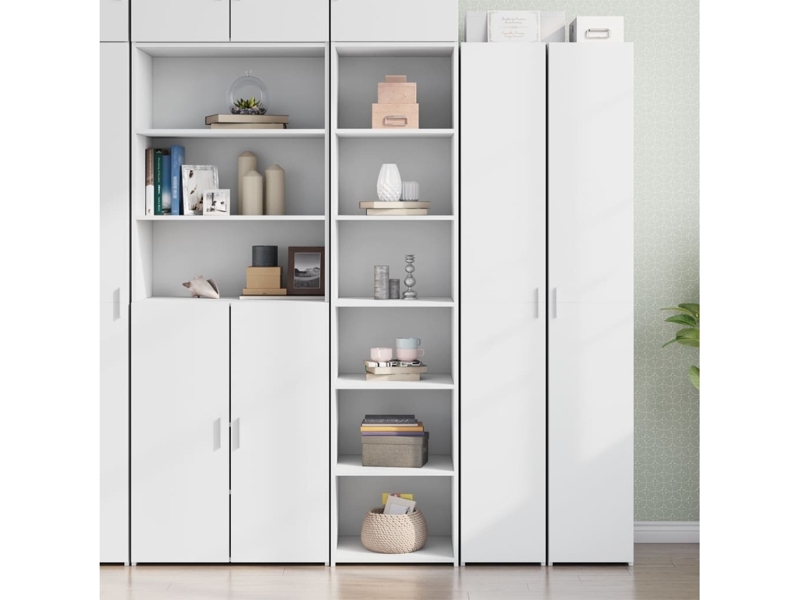 Armario alto 45x41x185 cm Derivados de madera Blanco