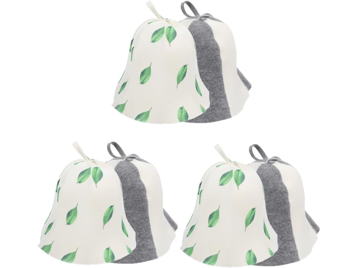 Conjunto De 6 Toucas De Sauna Confortáveis Em Feltro Para Homens E Mulheres.