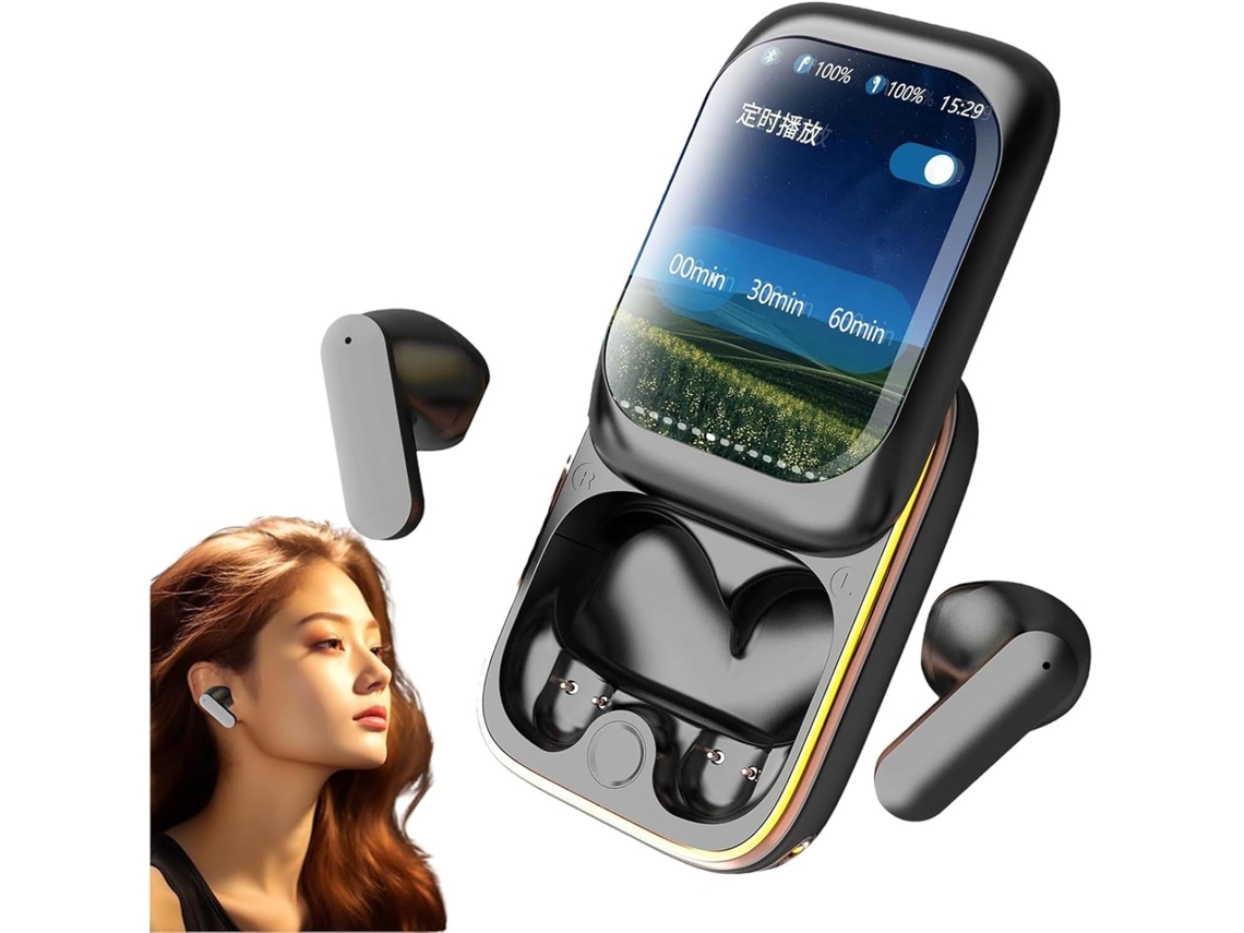 Fones De Ouvido Com Tela Sensível Ao Toque, Controle Deslizante E Cancelamento De Ruído