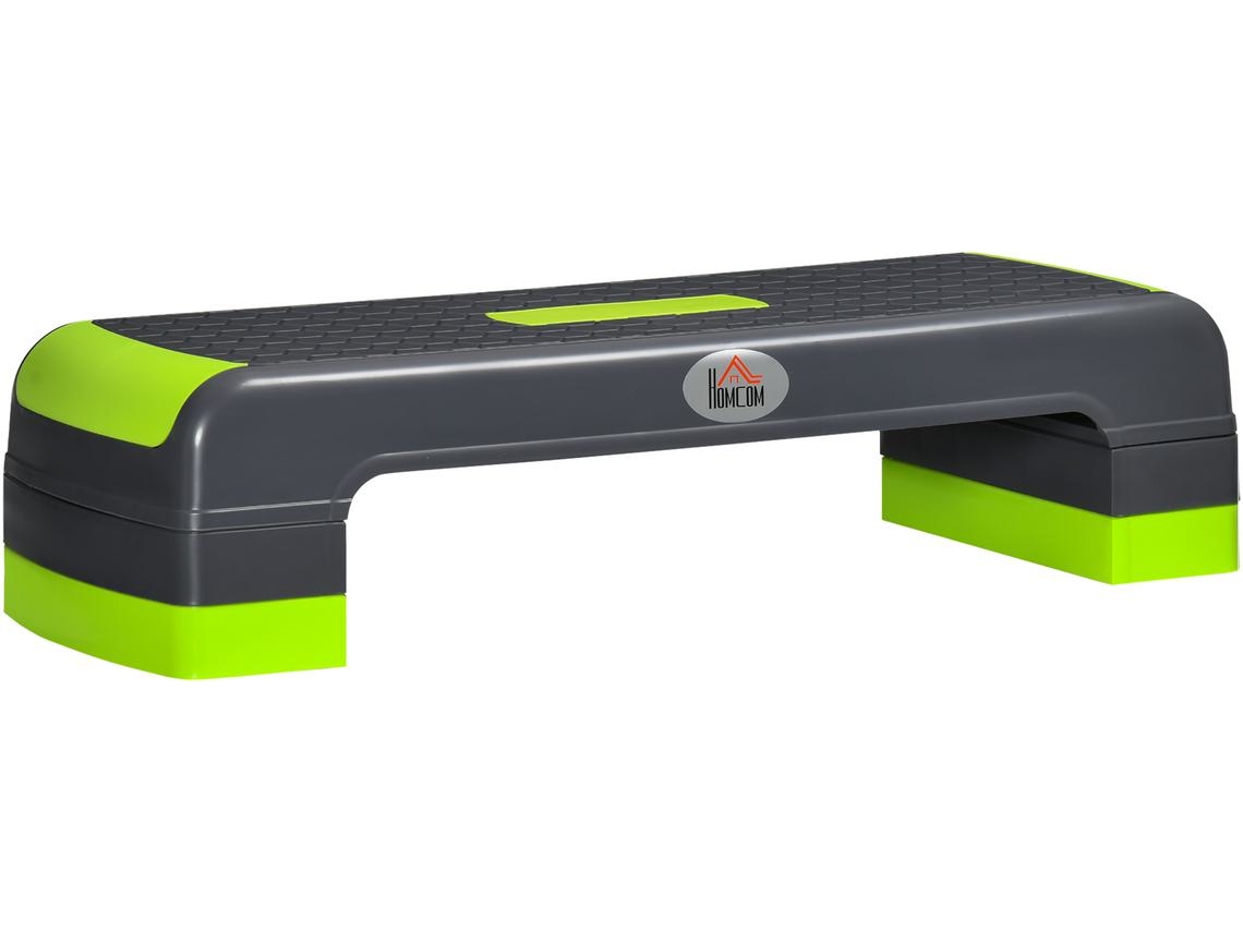 Plataforma Step Pp Cor Verde E Cinza 78x28x20cm Homcom