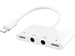 Adaptador Iphone Jack 4 em 1 Hdmi1212-Y27 Branco