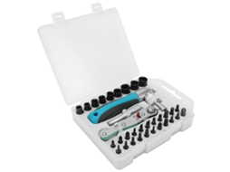 Laxiscreed Conjunto De Pontas Para Parafusadeira Com Sistema De Rachet E Encaixe Rotativo