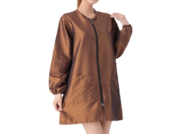 Jaqueta Salon Smock Professional Stylist Jaqueta À Prova D'Água Capa de Corte de Cabelo Avental de Barbeiro Marrom M