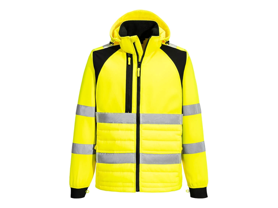 Jaqueta Híbrida Wx2 Eco Hi-vis: Conforto E Segurança Laranja E Preto / Xxl
