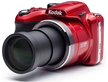 Máquina Fotográfica Compacta KODAK Astro Zoom AZ422 (Vermelho - 20 MP - ISO: 80 - 3200 - Zoom Ótico: 42x)