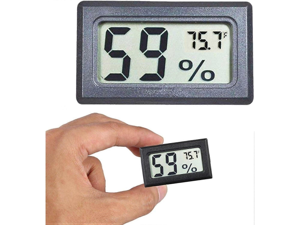 Mini Higrômetro E Termômetro Digital Para Ambientes Internos Com Sensor De Temperatura Em Fahrenheit.