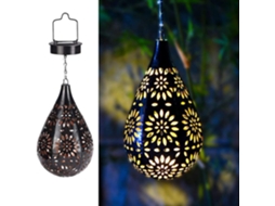 Lanterna Solar Para Exterior, Decoração De Jardim, Lâmpada Solar De Metal Suspensa, À Prova Dágua, Led, Varanda, Pátio, Iluminaçã Aquaforge