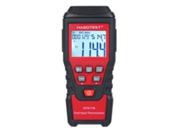 Termómetro Digital Portátil De 2 Canales Ht617b Para Temperatura Líquida Industrial