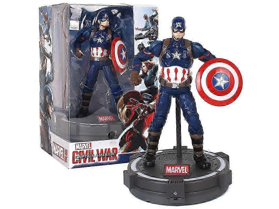 Figura Dos Vingadores Marvel, Com Base Iluminada, Colecionável, Decoração