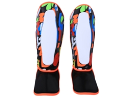 Protetor de Canelas para Crianças, com Preenchimento de Eva, para Boxe, Muay Thai e Taekwondo, Tamanho S, Preto