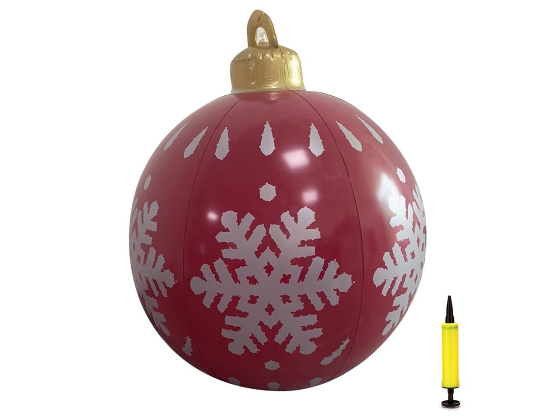 Bola De Natal Inflável Pvc 23,6 Polegadas Para Decoração