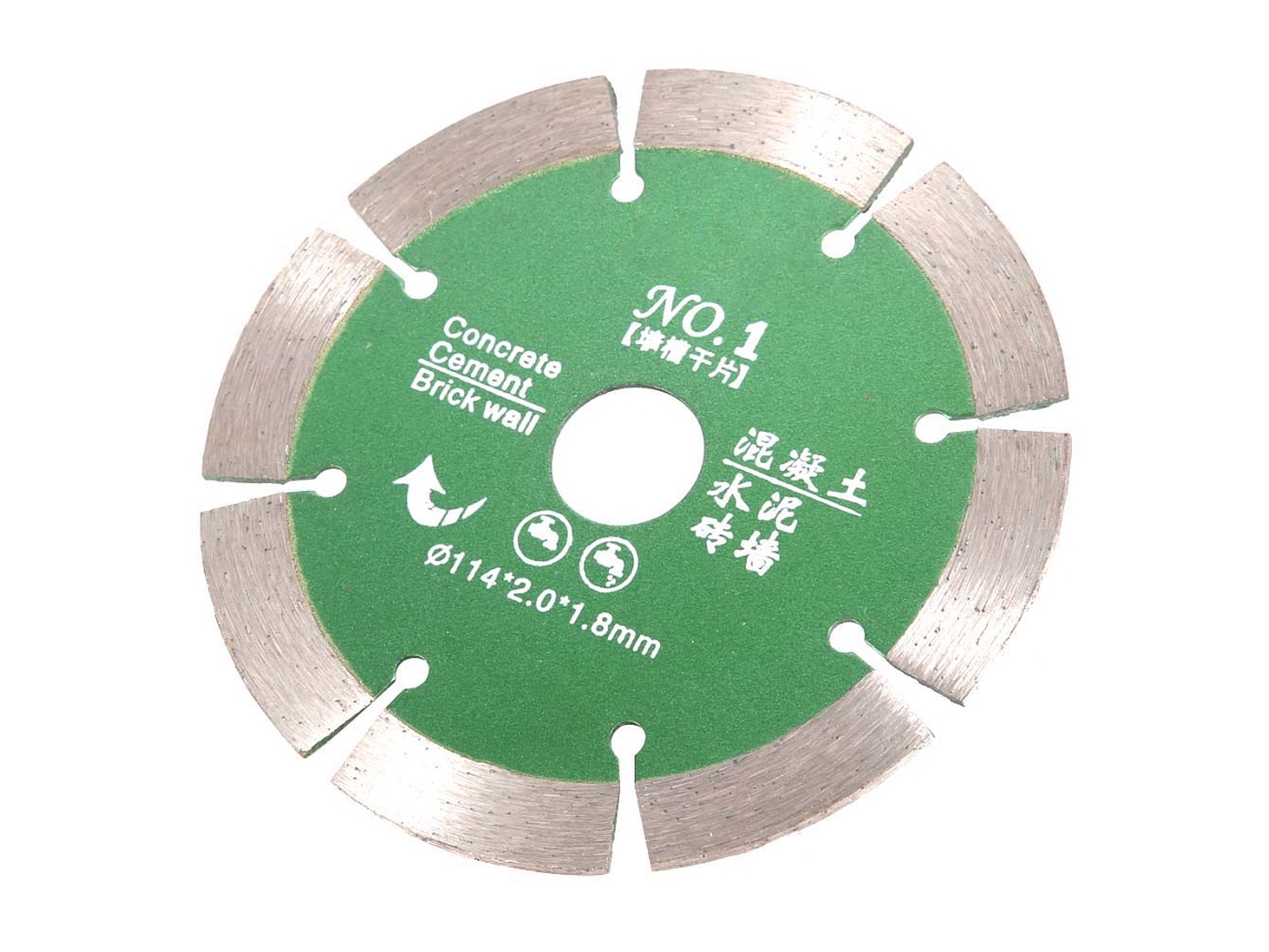 Disco De Corte De Diamante De 8 Segmentos Para Mármol, Granito E Baldosas - Ferramenta De Corte 114*2.0*1.8mm
