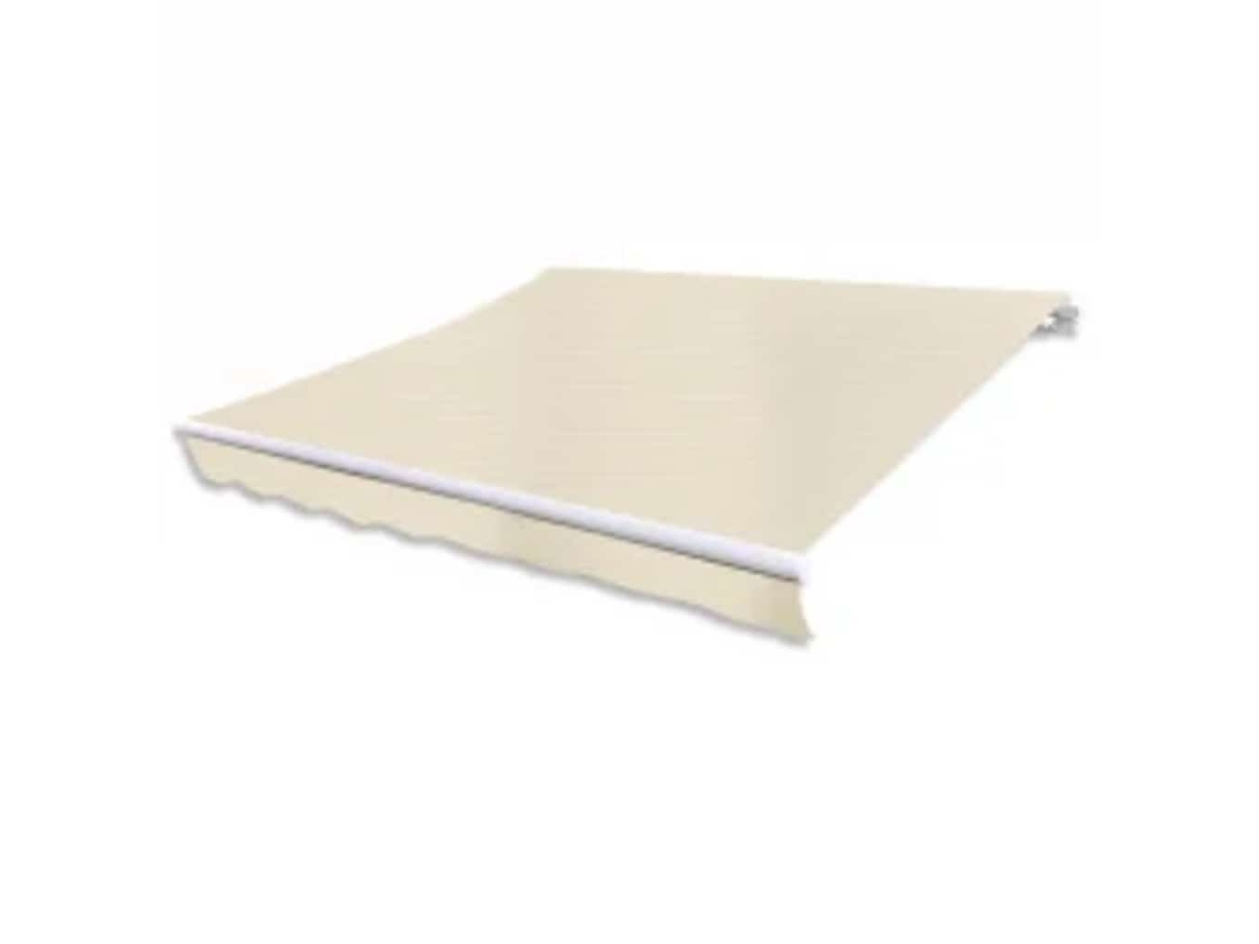 Vidaxl Toldo Dobrável Motorizado 600 Cm Creme