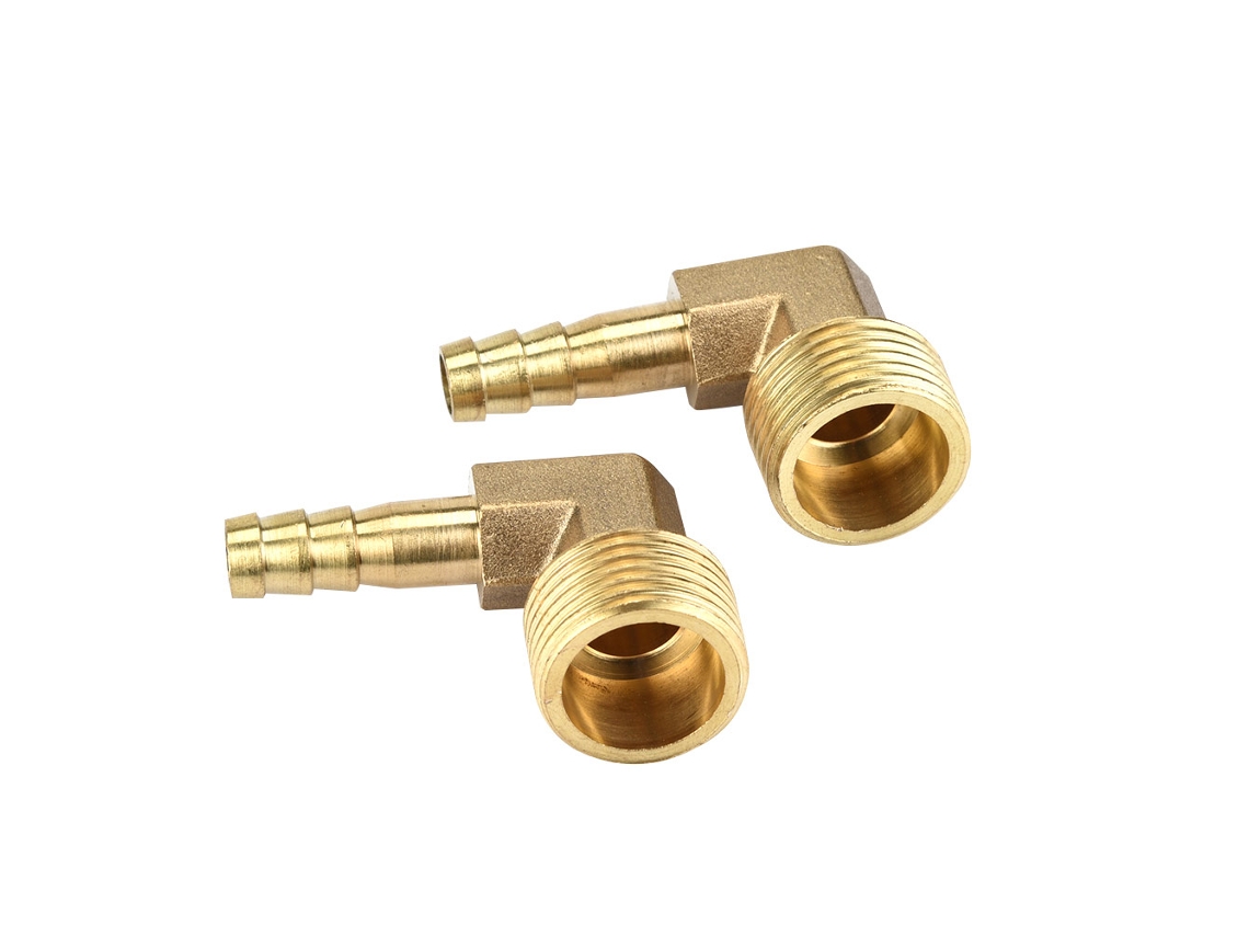 Conector De Cotovelo De Latão 90° Com Rosca Macho