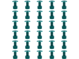 30 tiras de nylon verde para reparo de amassamento.