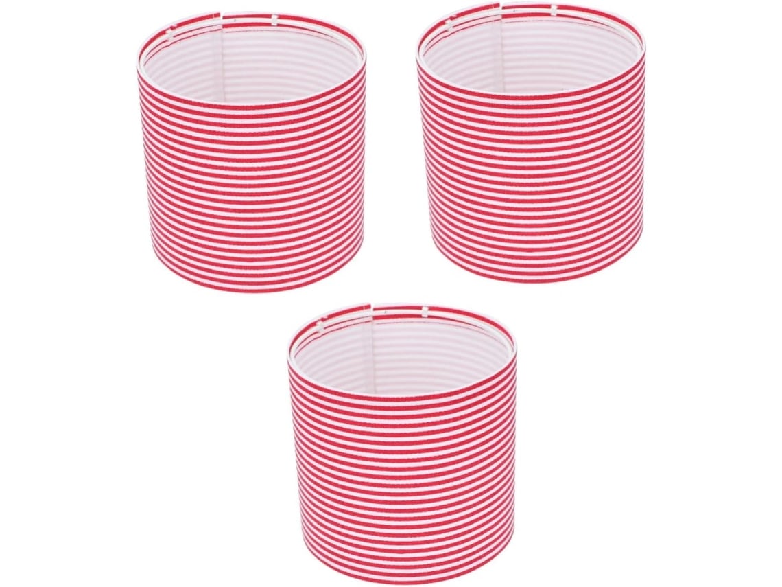 Luminária de Teto de 3 Peças para Quarto, Vermelha SFUSHOS