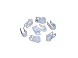 100 Cartões De Isolamento Fio Brancos 8, 4mm, Clipe De Fio Tipo R, Clipe De Plástico Fixo, Botão Fixo