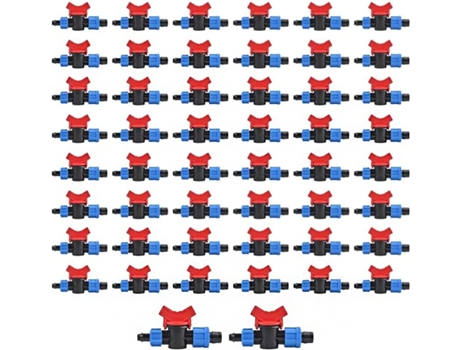 Pack de 50 V?lvulas de Deriva??o para Fita de Irriga??o por Gotejamento 12 mm X 16 mm. V?lvula de Bloqueio Resistente a Choques e Gelo