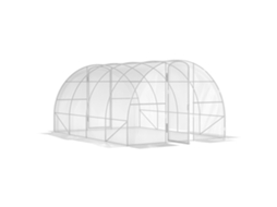 Estufa De Flores Jardim Em Túnel 4 X 3 2 M 12 M² Com Portas Articuladas Lona Pe 150 G/m² Para Hortaliças Plantas