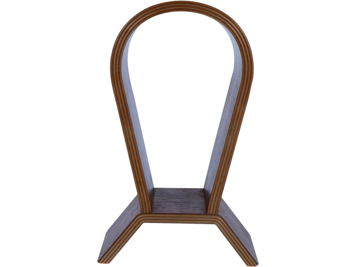Suporte De Madeira Para Fones Ouvido Em Nogueira Natural, Elegante Para Exibir Fones De Ouvido Em Uma Mesa Computador