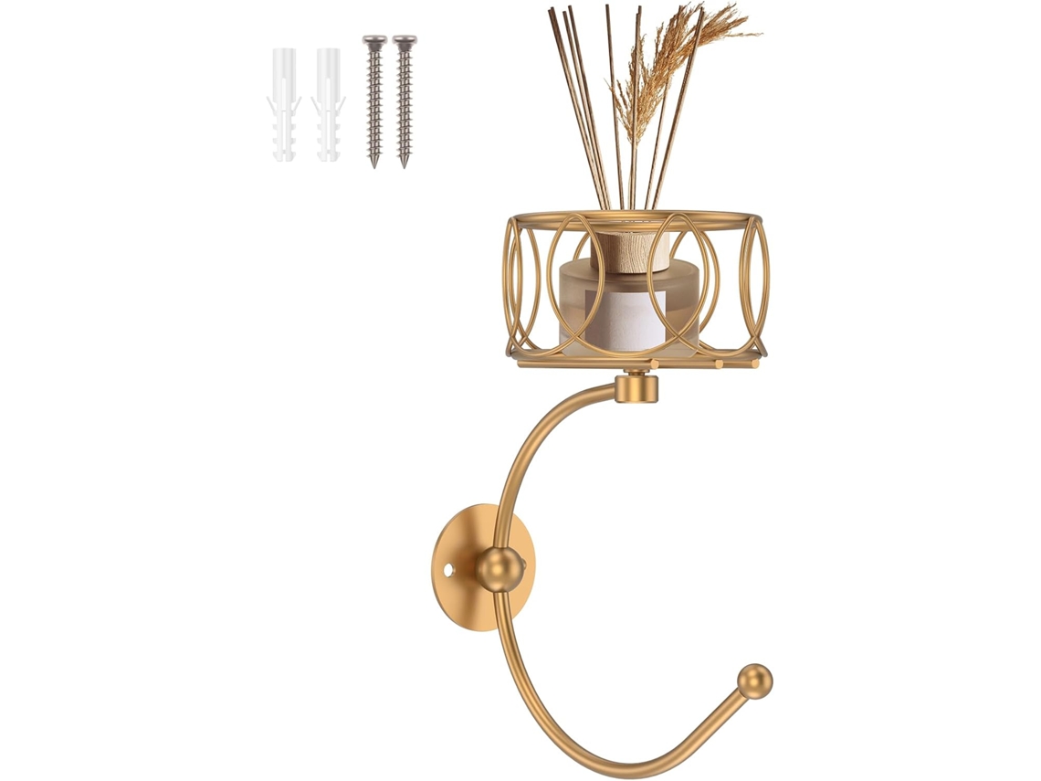 Gancho Para Toalha Com Suporte Vela, Cabide De Parede Elegante Em