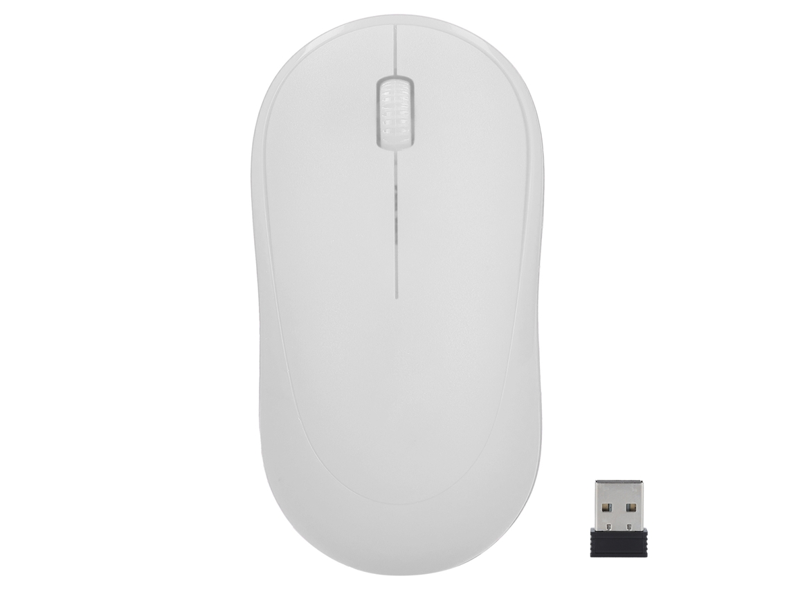 Mouse Óptico Sem Fio Ultra Fino De Economia De Energia 2.4ghz Y6 Para Computador Branco