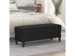 Vidaxl Banco 100x35x41 Cm Couro Artificial Preto