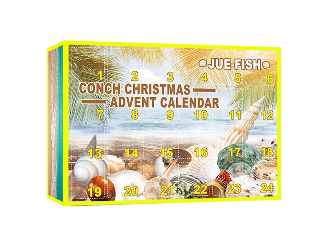 Calendário De Advento Com Caixa De Presentes E Brinquedos De Conchas