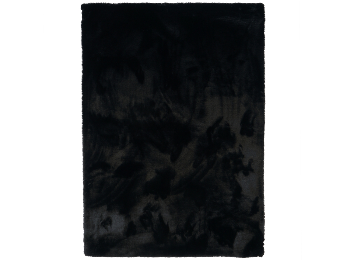 Consilio Concept Tapete De Pele Sintética Cloud Super Soft 160x230 Cm Preto
