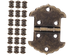 Kallory 20 Dobradiças Vintage Gravadas Para Caixas De Madeira, Dobradiças Antigas Para Portas De Armários Com Fechamento