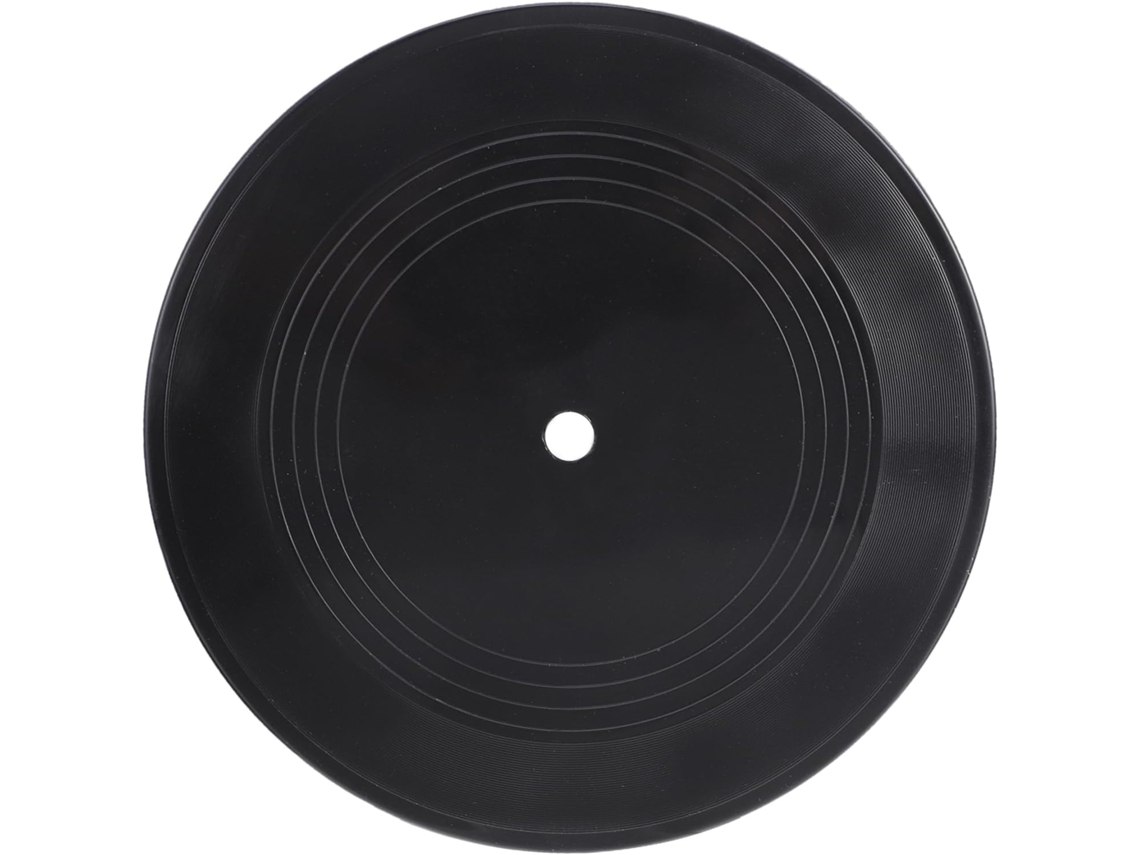 Conjunto De 10 Discos De Vinil Decorativos Pretos Para Decoração De Paredes Internas.