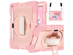 Redmi Pad Se 11 Polegadas Ouro Rosa Com Alça De Ombro, Suporte Giratório E Capa Para Tablet Yunzii
