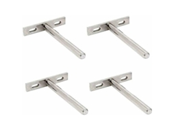 Suporte Invisível Para Prateleira Flutuante, 4 Peças, Para Parede, 5 Polegadas