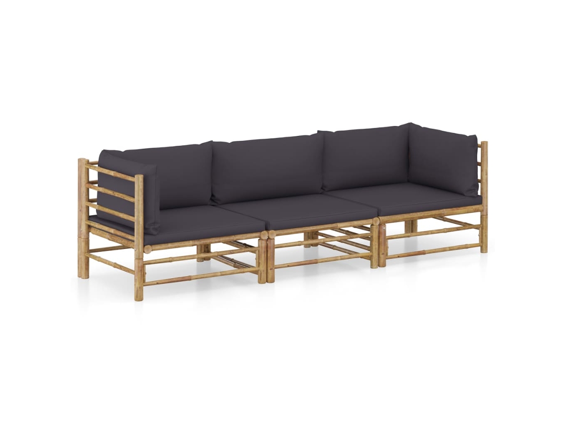 Garden Lounge Set, Garden Lounge Sets Vidaxl Cinzeto Bambu (n/a)