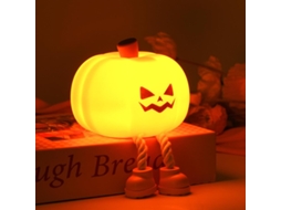 Luminria Noturna De Abbora Led Fofa 3 Nveis De Intensidade Ajustveis, Recarregvel, De Silicone, Com Sensor De Toque, Decora Aquaforge
