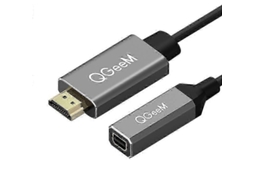 Lurelia Adaptador Mini Dp-hdmi, 4k, 30 Hz, Fêmea, Plug Play, Acabamento Reforçado