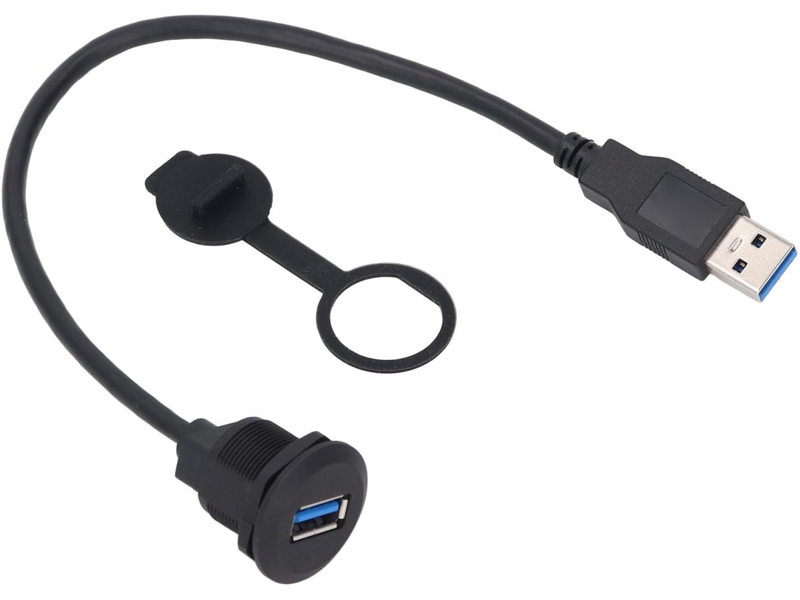 Cabo Extensor Usb 3.0 Para Montagem Em Carro, Feito De Latão,