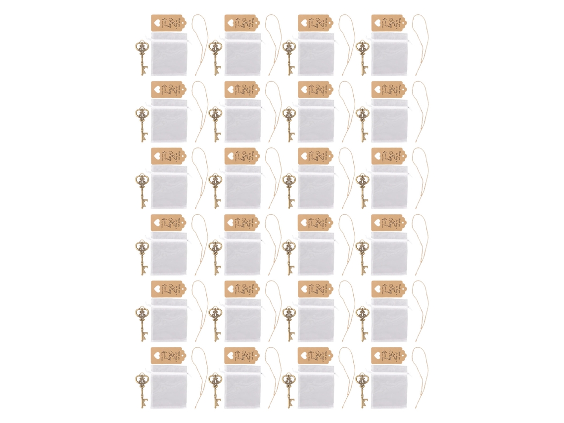 Chaveiro Decorativo Laxiscreed Em Bronze Retro Com Abre Garrafas, Ideal Para Casamentos E Festas