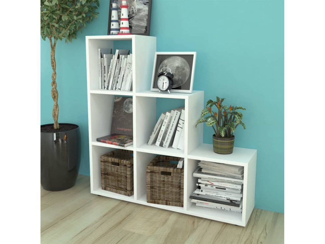 Vidaxl Estante Escada/prateleira 107 Cm Branco