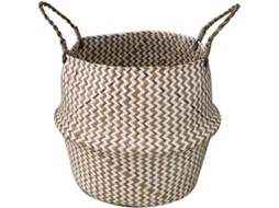 Cesta De Algas Marinas Tejida, Armazenamento Natural, Cesta De Roupa Com Alças, Multifuncional Para Casa
