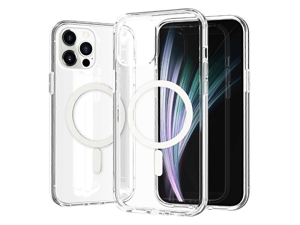 Capa Magnética Para Iphone 12/12 Pro Compatível Com Magsafe Pctpu Capa Transparente Para Celular