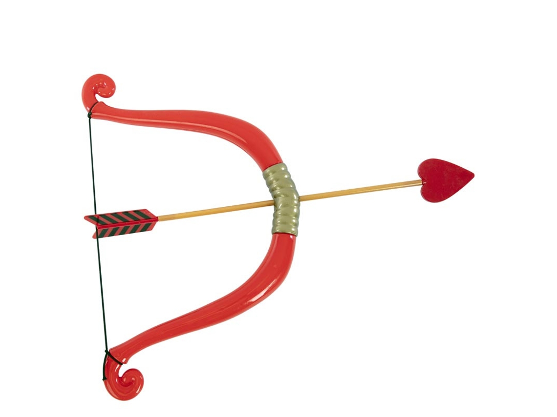 Arco de cupido com flecha vermelha 55X15,8 cm