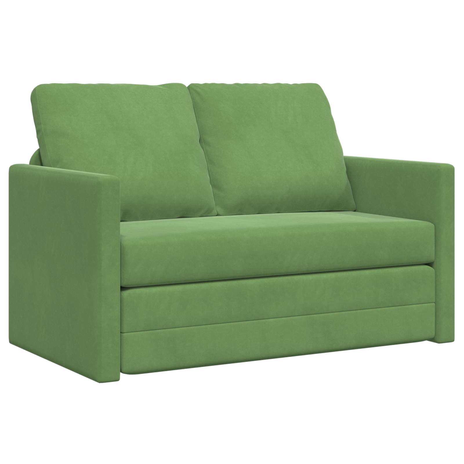 Conjunto 1 Sofá Moderno Vidaxl Verde Veludo (204 X 122 X 60 Cm)