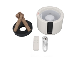 Difusor de Óleo Essencial com Efeito de Chamas, Umidificador de Ar 250ml, 5W | S/MARCA